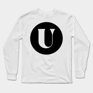 U (Letter Initial Monogram) Long Sleeve T-Shirt